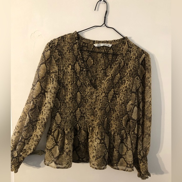 Zara Blouse - Sheer Snakeskin - Picture 1 of 6